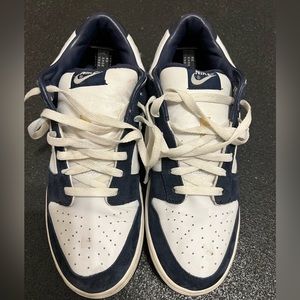 Rare 2002 Nike Dunk Low Pro B Obsidian Navy White 624044 116 Size US 12